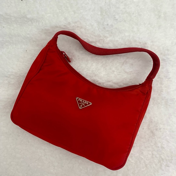 Prada Handbags - Prada Tessuto Mini Top Handle Hobo